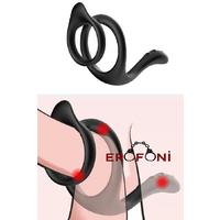 Erofoni S-C07 Medikal Silikon Perine Uyarıcılı Testis ve Penis Halkası