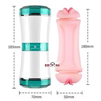 Erofoni S-FS1 Özel Seri Büyük Boy 18 CM Süper Realistik 2 İşlevli Yapay Suni Vajina ve Ağız Mastürbatör