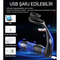 Erofoni S-M060 Otomatik İleri Geri Hareketli 15 CM Uzaktan Kumandalı Usb Şarjlı 9 Hız İtme ve Titreşimli Anal Vibratör