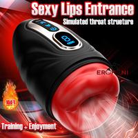 Erofoni S-M081 Isıtmalı Otomatik 9 Mod Titreşimli Usb Şarjlı Dudak Ağız Girişli Yapay Suni Oral Ağız Mastürbatör