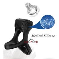 Erofoni S-UC20 Usb Şarjlı Su Geçirmez 9 Mod Titreşimli Medikal Silikon Ring Penis Yüzüğü Halkası
