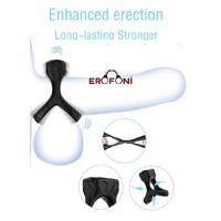 Erofoni S-UC20 Usb Şarjlı Su Geçirmez 9 Mod Titreşimli Medikal Silikon Ring Penis Yüzüğü Halkası