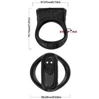 Erofoni S-UC20 Usb Şarjlı Su Geçirmez 9 Mod Titreşimli Medikal Silikon Ring Penis Yüzüğü Halkası