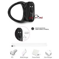 Erofoni S-UC20 Usb Şarjlı Su Geçirmez 9 Mod Titreşimli Medikal Silikon Ring Penis Yüzüğü Halkası