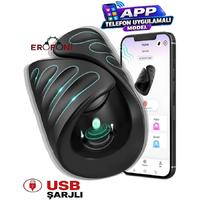 Erofoni T-168811 APP Kontrollü Bluetooth Bağlantılı Teknolojik 9 Mod Titreşimli Yapay Suni Vajina Akıllı Mastürbatör