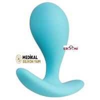 Erofoni T-357020 Medikal Silikon 5.6 Cm Mavi Anal Açıcı Gevşetici Alıştırıcı Tıkaç Plug