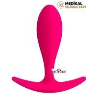 Erofoni T-357021 Medikal Silikon 7 Cm Anal Açıcı Gevşetici Alıştırıcı Tıkaç Pink Plug