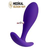Erofoni T-357022 Medikal Silikon 7 Cm Anal Açıcı Gevşetici Alıştırıcı Tıkaç Purple Plug