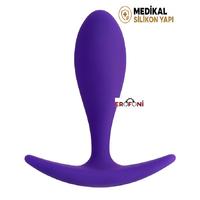 Erofoni T-357022 Medikal Silikon 7 Cm Anal Açıcı Gevşetici Alıştırıcı Tıkaç Purple Plug