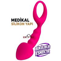 Erofoni T-357029 Medikal Silikon Realistik 12.5 Cm Pink Anal Açıcı Alıştırıcı Gevşetici Plug