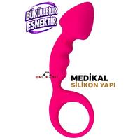 Erofoni T-357029 Medikal Silikon Realistik 12.5 Cm Pink Anal Açıcı Alıştırıcı Gevşetici Plug