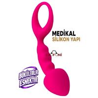 Erofoni T-357029 Medikal Silikon Realistik 12.5 Cm Pink Anal Açıcı Alıştırıcı Gevşetici Plug