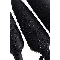Erofoni T-731432 Medikal Silikon Süper Realistik 3 Adet Siyah Anal Açıcı Gevşetici Alıştırıcı Plug Seti