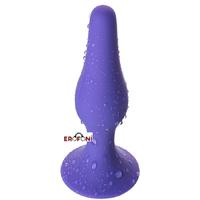 Erofoni T-761301 Medikal Silikon 10 Cm Dar Giriş Anal Açıcı Gevşetici Alıştırıcı Tıkaç Purple Plug