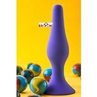 Erofoni T-761301 Medikal Silikon 10 Cm Dar Giriş Anal Açıcı Gevşetici Alıştırıcı Tıkaç Purple Plug
