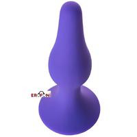 Erofoni T-761301 Medikal Silikon 10 Cm Dar Giriş Anal Açıcı Gevşetici Alıştırıcı Tıkaç Purple Plug