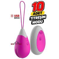 Erofoni T-764003 Uzaktan Kumandalı Usb Şarjlı 10 Mod Titreşimli Giyilebilir Süper Teknolojik Vibratör