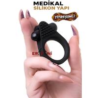 Erofoni T-768024 Medikal Silikon Yapı Titreşimli 6 CM Ring Penis Yüzüğü Halkası