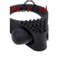 Erofoni T-768024 Medikal Silikon Yapı Titreşimli 6 CM Ring Penis Yüzüğü Halkası