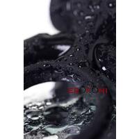 Erofoni T-782018 Medikal Silikon Yapı Titreşimli Klitoris Uyarıcılı 9 CM Siyah Ring Penis Yüzüğü Halkası