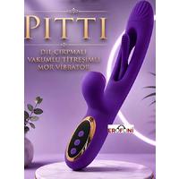 Erofoni T-783058 Otomatik Dil Hareketli 24 CM Klitoris Emiş Vakumlu Usb Şarjlı Çift Motorlu Teknolojik Purple Vibratör