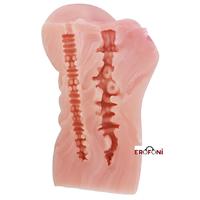 Erofoni T-LFM102-1 Büyük Boy 18 CM Süper Realistik 2 İşlevli Yapay Suni Vajina Anüs Mastürbatör