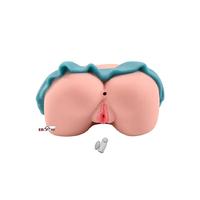 Erofoni LS-3112-BLUE Ultra Süper Realistik 2.2 KG Titreşimli 2 İşlevli Suni Vajina Anüs Kalça Mastürbatör