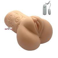 Erofoni LS-81 Ultra Süper Realistik Büyük Boy 2 İşlevli Titreşimli 17 CM Yapay Suni Vajina Anüs Mastürbatör