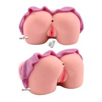 Erofoni LS-3112-PURPLE Ultra Süper Realistik 2.2 KG Titreşimli 2 İşlevli Suni Vajina Anüs Kalça Mastürbatör