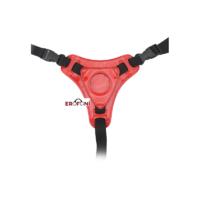 Erofoni LS-21001 Vantuzlu Penisler İçin Kırmızı Profesyonel Belden Bağlama Kemeri Strapon Harness