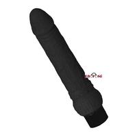 Erofoni LS1053-BLACK Süper Realistik 20 CM Titreşimli Siyah Yapay Zenci Vibratör Penis