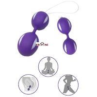 Erofoni 332-PURPLE Silikon Purple İkili Kegel Vajinal Egzersiz Zevk Topu