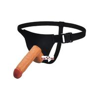Erofoni LS-095-BLS Süper Tam Realistik 19 CM Belden Bağlamalı Takma Strapon Protez Dildo Penis