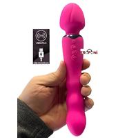 Erofoni YQW-410-PINK Sıcaklık Ayarlı Usb Şarjlı 36 Hız Teknolojik Titreşimli 22 CM Erotik Masaj Vibratörü