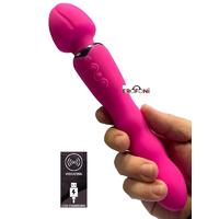 Erofoni YQW-410-PINK Sıcaklık Ayarlı Usb Şarjlı 36 Hız Teknolojik Titreşimli 22 CM Erotik Masaj Vibratörü
