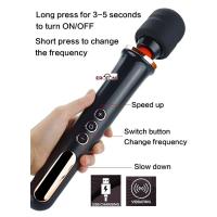 Erofoni YQW-422-BLACK Usb Şarjlı 32 CM Teknolojik 10 Hız Titreşimli Klitoral Erotik Masaj Vibratörü