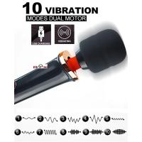 Erofoni YQW-422-BLACK Usb Şarjlı 32 CM Teknolojik 10 Hız Titreşimli Klitoral Erotik Masaj Vibratörü