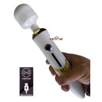 Erofoni YQW-430-WHITE Usb Şarjlı 25 Cm Uzunluk 36 Hız Teknolojik Titreşimli Wand Erotik Masaj Vibratörü