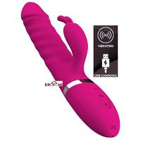 Erofoni YQW-440-PINK Usb Şarjlı 22 CM Otomatik İleri Geri Hareketli Çift Motorlu 12 Mod Titreşimli Teknolojik Vibratör