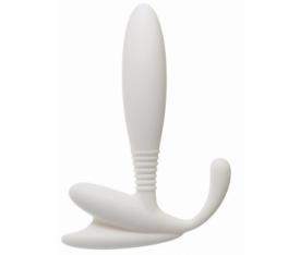 Erofoni G-Spot ve Prostat Uyarıcılı Unisex Anal Gevşetici White Plug