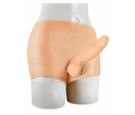 Erofoni Giyilebilir Şort Model Komple Full Realistik 18 CM Süper Panty Strapon Dildo Penis