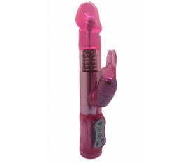 Erofoni Oynarbaşlı 22 CM Teknolojik 12 Hız Titreşimli Çift Motorlu Pink Vibratör Penis
