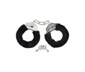 Erofoni Siyah Peluşlu Metal El Kelepçesi