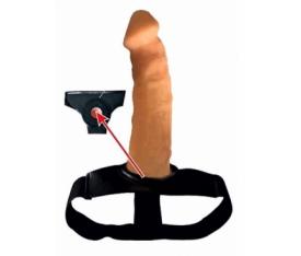 Erofoni Ucu 8 CM Dolgulu İçi Boş 20 CM Realistik Belden Bağlamalı Protez Penis