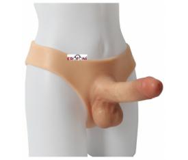 Erofoni Ultra Süper Realistik 21 Cm İçi Boş Giyilebilir Belden Bağlamalı Yapay Dildo Penis