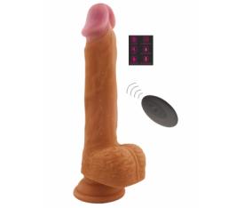 Erofoni Usb Şarjlı 23 Cm ileri Geri Hareketli Uzaktan Kumandalı Titreşimli Süper Realistik Vibratör Penis