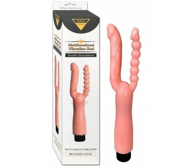 Double Stimulation Titreşimli İkili Çatal Vibratör Penis
