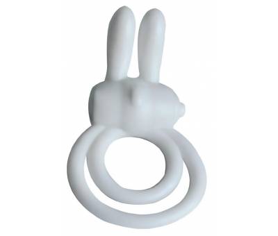Erofoni Güçlü Klitoris Titreşimli White Penis Yüzüğü Halkası