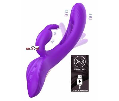 Erofoni Otomatik Dil Hareketli 3 Motorlu Usb Şarjlı Su Geçirmez Teknolojik Titreşimli Vibratör