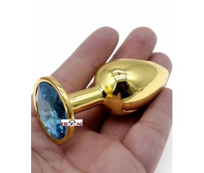 Erofoni Paslanmaz Süper Alüminyum Alaşım 7 CM Çelik Metal Gold Anal Alıştırıcı Genişletici Anal Plug